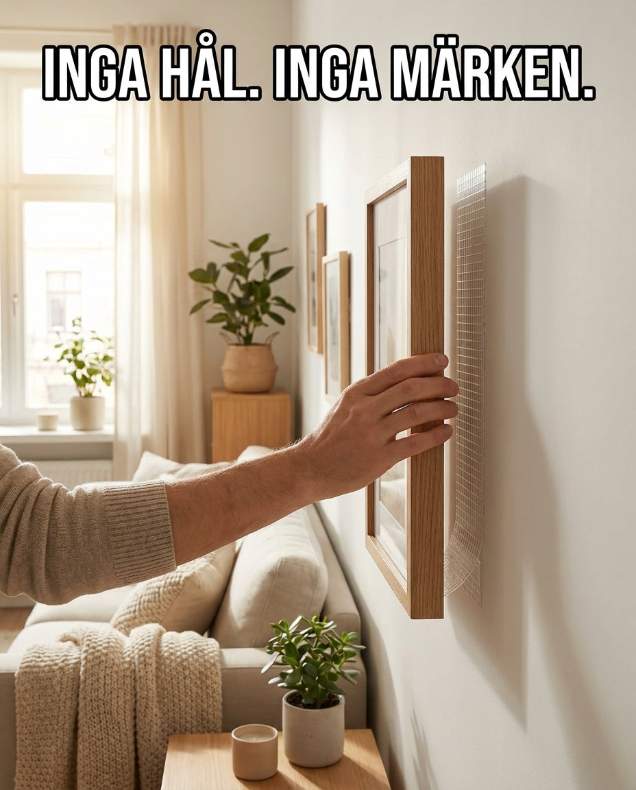 FiberGrepp- Ingen borr. Ingen spik. Inget kladd